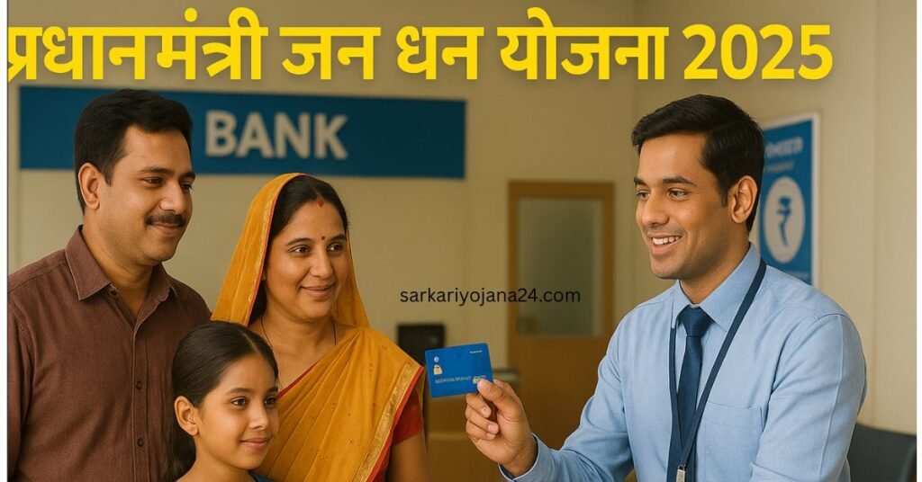 प्रधानमंत्री जन धन योजना 2025 के तहत खाता खोलते ग्रामीण नागरिक